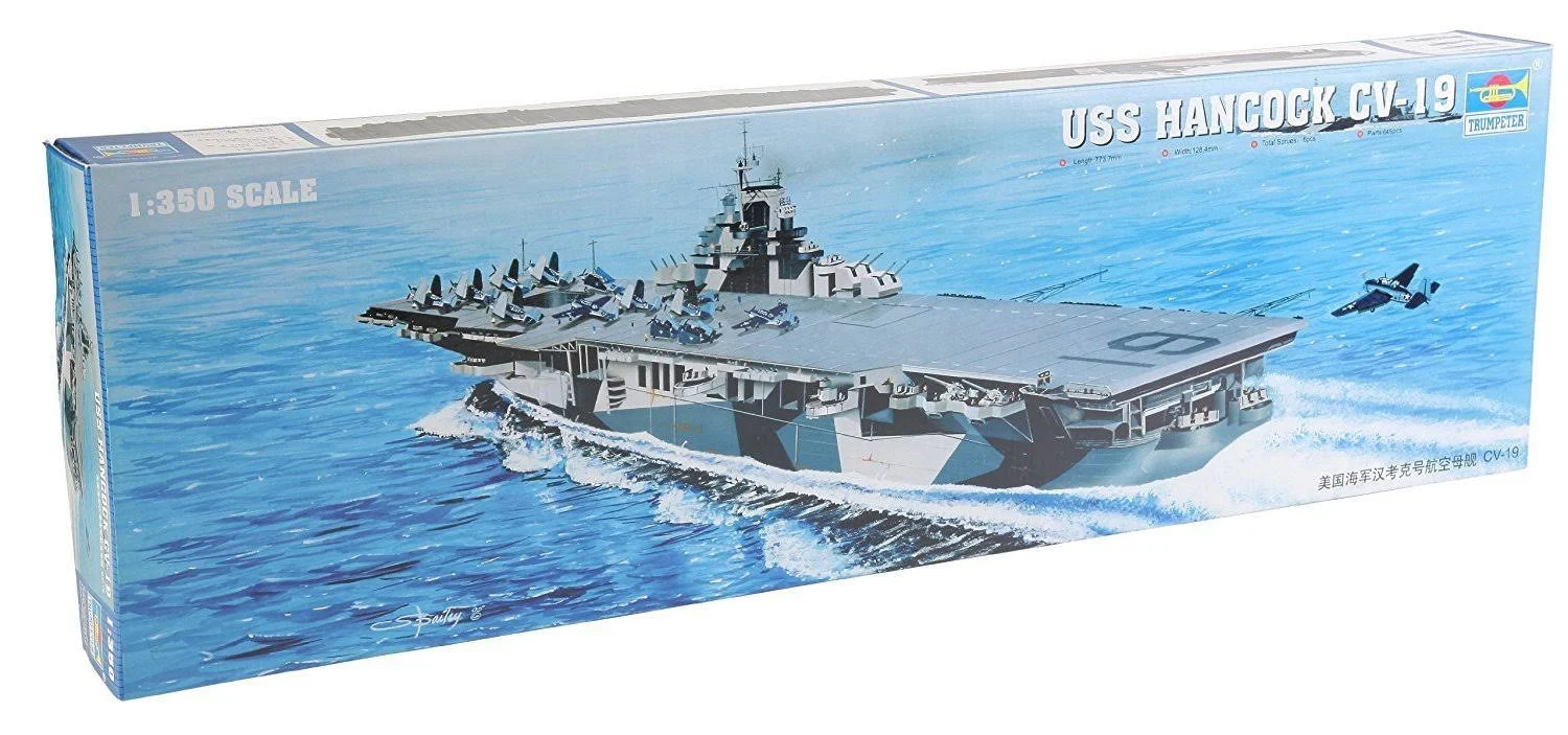 Trumpeter 1/350 USS Hancock CV19 Aircraft Carrier Model Kit