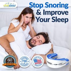 Alternative view of VitalSleep Anti-Snoring Mouthpiece + Sleep Mask, Custom Adjustable Jaw Positioning, USA Made & FDA Cleared Snoring Solution, BPA-Free, Comfortable Fit