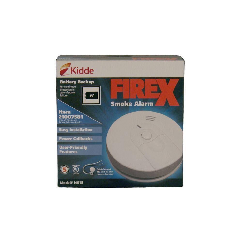 Firex Hardwire Smoke Detector 9V Battery Backup Front Load Battery Door (6-Pack) - Image 5