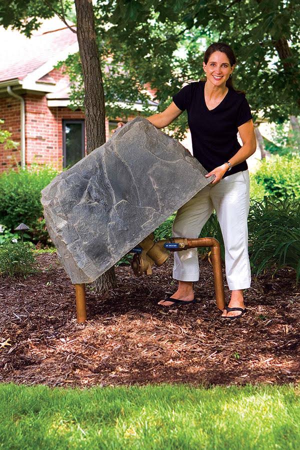 Dekorra Fake Rock Backflow Cover Model 110 Sandstone - Image 5