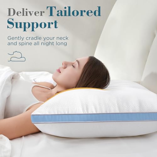 viewstar Bed Pillows King Size Set of 2, Hotel Quality, Down Alternative Big Pillow for Back, Stomach or Side Sleepers, Firm - Image 61