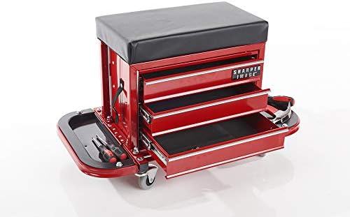 Sharper Image Rolling Toolbox Stool - Image 3
