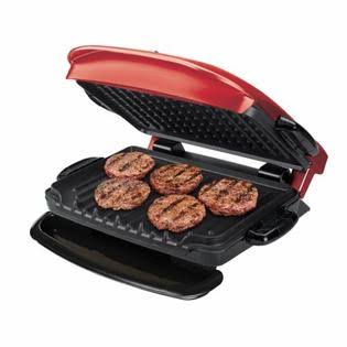 George Foreman GRP2841R 5-Serving Removable Plate Grill with Variable Temperature, Red - Image 5