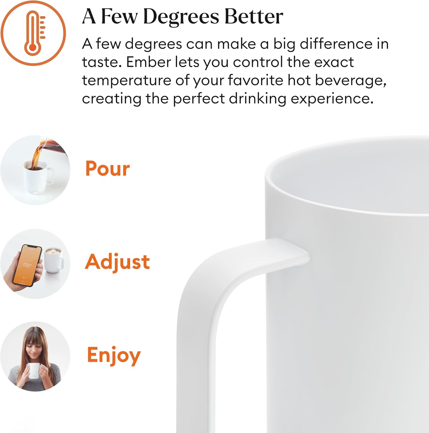 Ember Temperature Control Smart Mug 2, 14 Oz, App-Controlled Heated Coffee Mug with 80 Min Battery Life and Improved Design, White - Image 40