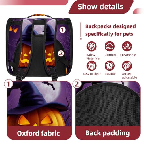 Halloween Pet Carrier Airline Approved Pet Carrier Bag Dog Carrier for Small Medium Cats Dogs Puppies Kitten - Image 102