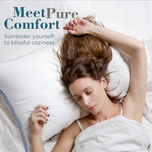 viewstar Bed Pillows King Size Set of 2, Hotel Quality, Down Alternative Big Pillow for Back, Stomach or Side Sleepers, Firm - Image 60