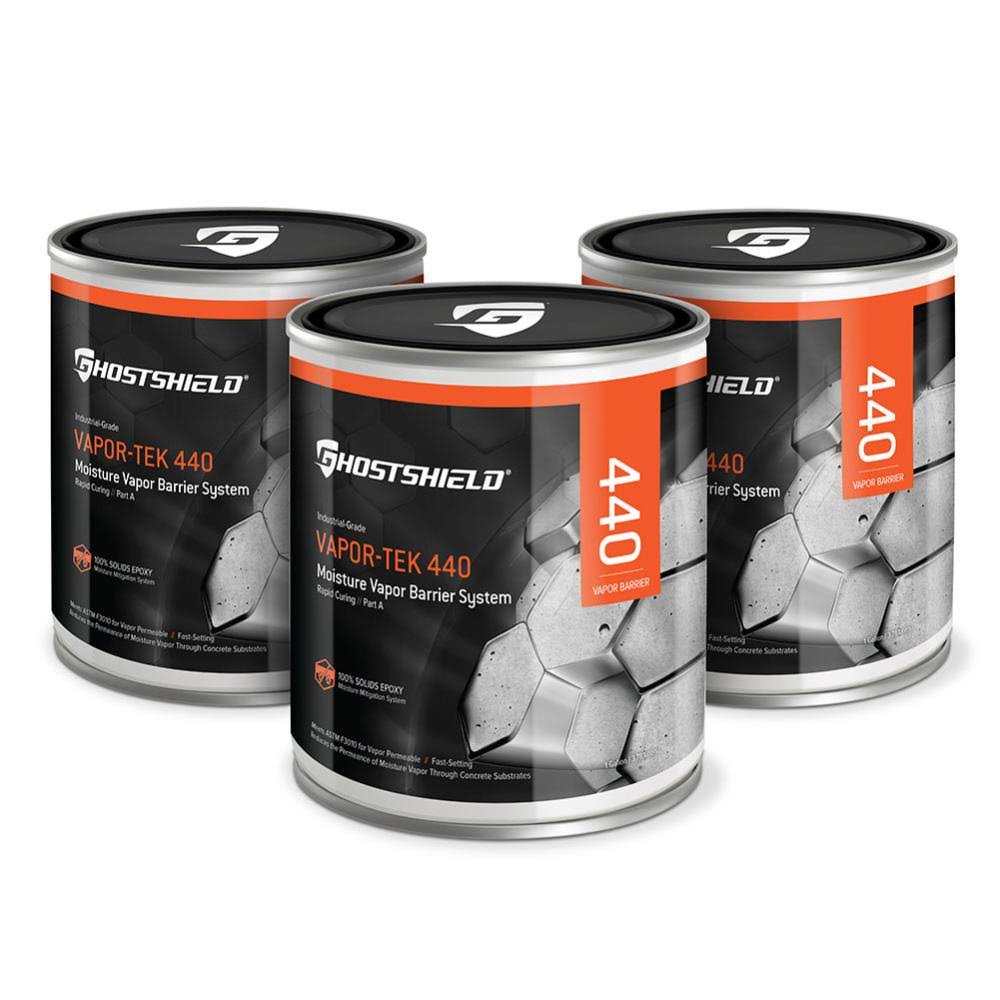 Ghostshield Vapor-Tek 440 Moisture Barrier Epoxy Transparent Concrete Sealer (3-Gallon) in Clear | 440-3.0G