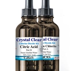 Family Health Products Chlorine Dioxide Kit 1:1 Citric Acid Sodium Solution 2 Part Classic Liquid Set (8oz) Pack of 2