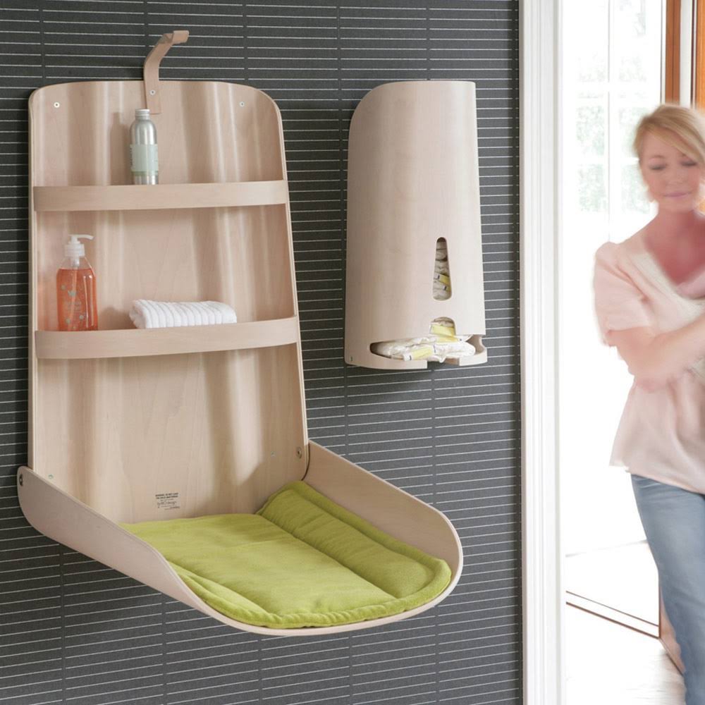 by Bo Design – Wall Mounted Changing Table – Natural – Natural - Image 2