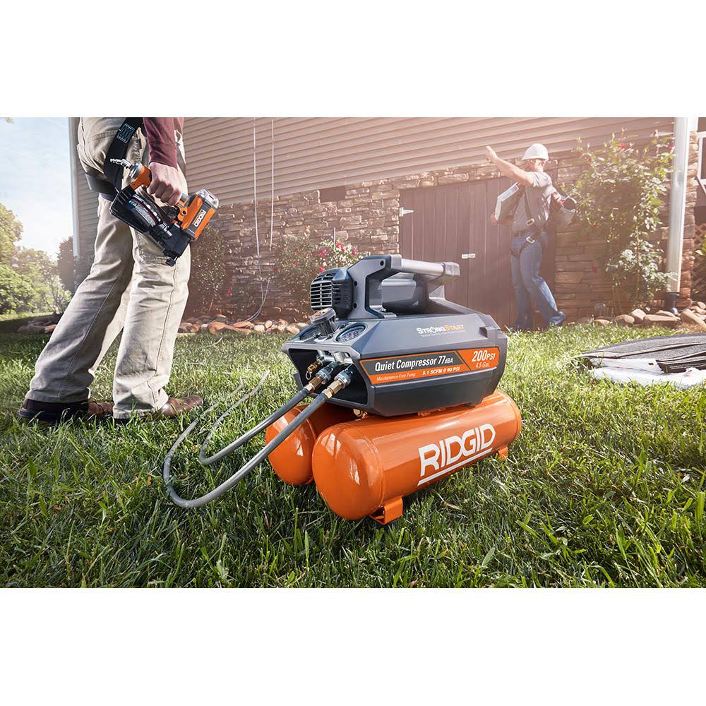 Ridgid 4.5 gal. Portable Electric Quiet Air Compressor - Image 8