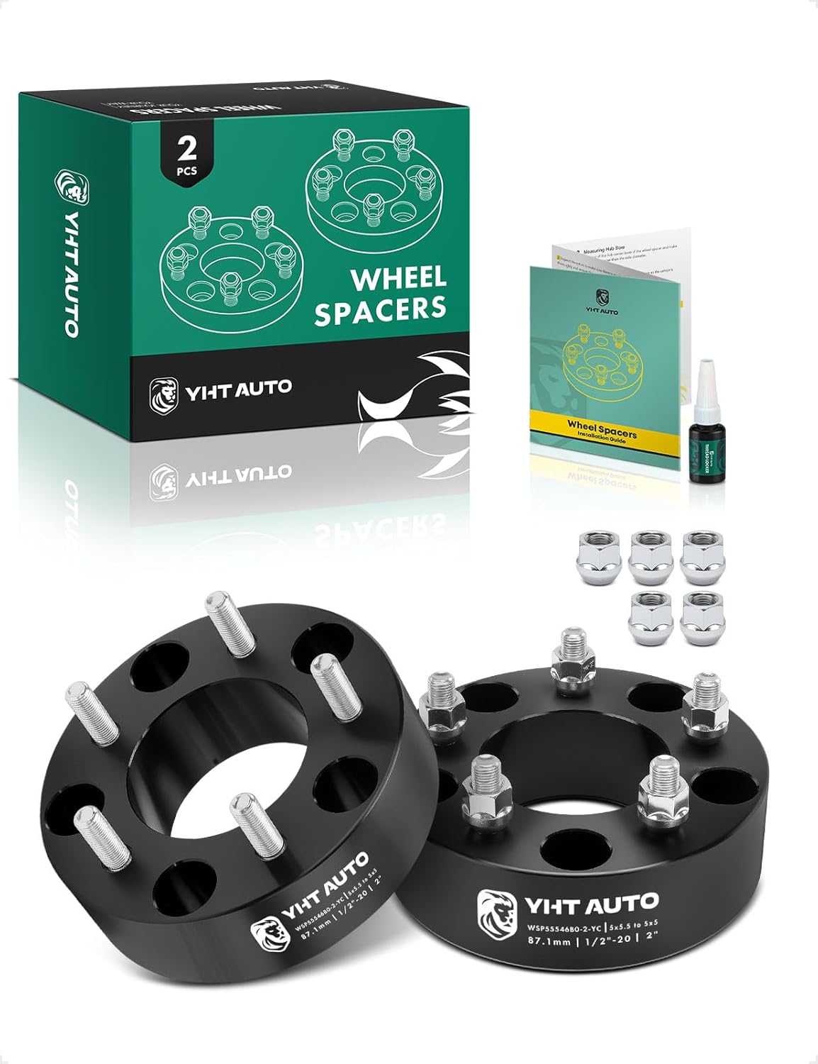 YHTAUTO 5×120 Hub Centric Wheel Spacers 1 Compatible with 1991-2011 BMW 1/3/5/6/7/8/M3/M5/M6/Z3/Z4/Z8 Series Tire Spacers M12x1.5 Studs, 72.56mm Hub Bore 5 Lug 2PCS Black - Image 7