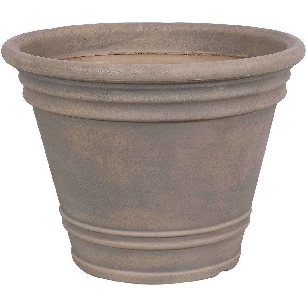 Sunnydaze Franklin Polyresin Outdoor Flower Pot Planter – 20