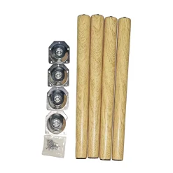 4Pcs Wooden Furniture Legs Replace Parts Anti Slip Durable Wood Table Legs Desk Table Feet Legs for Couch Night Stand Dresser 50cm