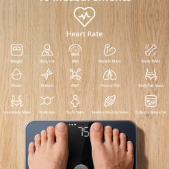 Alternative view of eufy Smart Scale P2 Pro, Digital Bathroom Scale with Wi-Fi Bluetooth, 16 Measurements Including Weight, Heart Rate, Body Fat, BMI, Muscle & Bone Mass, 3D Virtual Body Mode, 50 g/0.1 lb High Accuracy Pack of 2