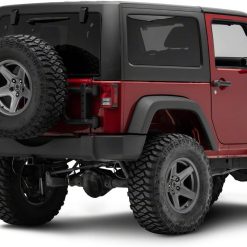 Alternative view of Redrock 4×4 HD Tire Carrier Compatible with OEM Tail Gate Compatible with 07-18 Jeep Wrangler JK