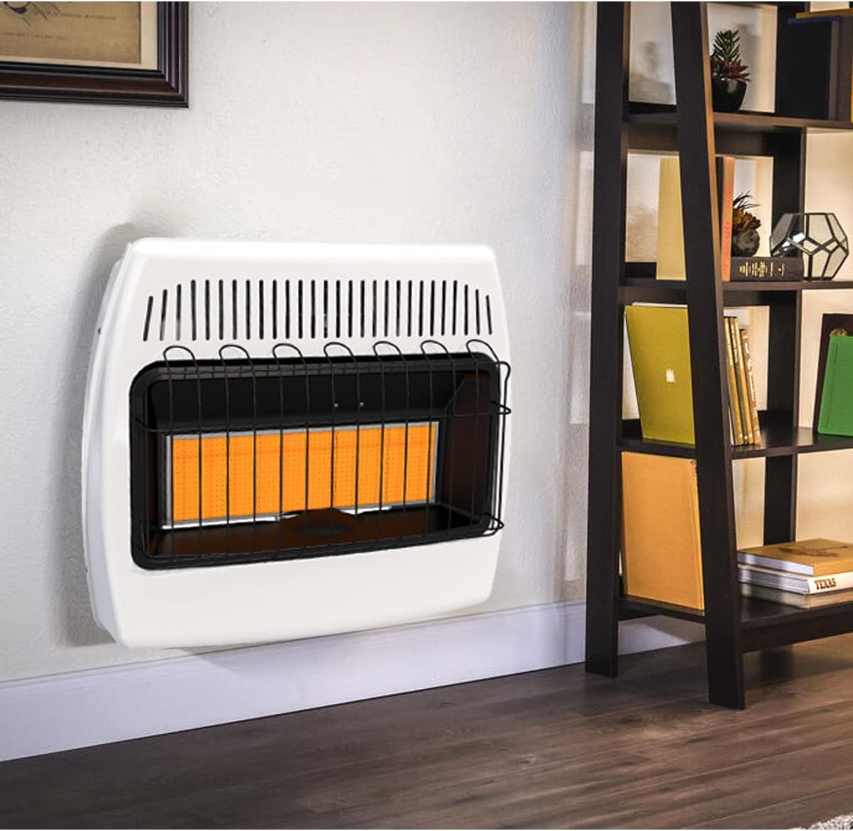 30,000 BTU Natural Gas / Propane Wall Heater for Indoor Use – Dual Fuel, Vent-Free - Image 4