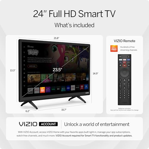 VIZIO 24-inch D-Series Full HD 1080p Smart TV with Apple AirPlay and Chromecast Built-in, Alexa Compatibility, D24f-J09, 2022 Model - Image 20