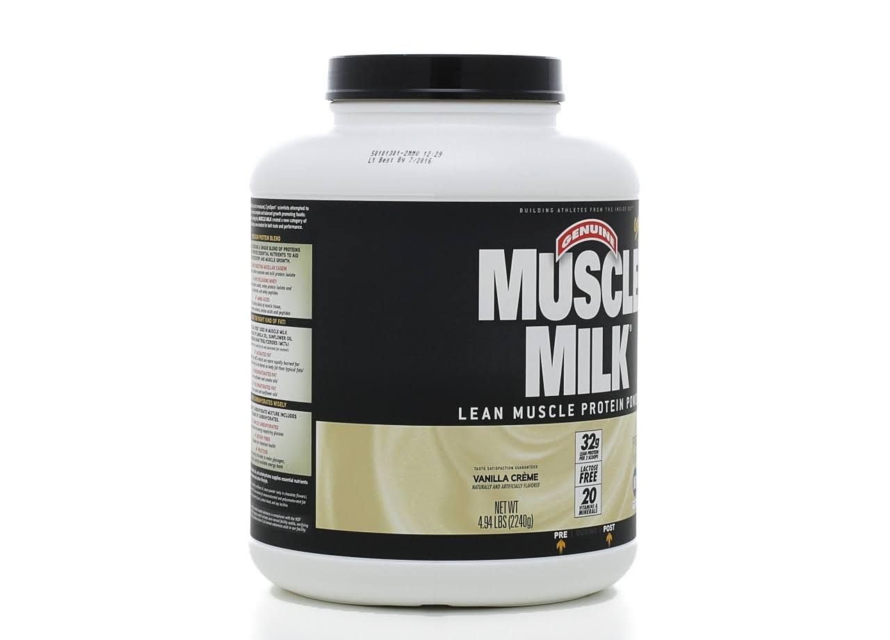 Muscle Milk Genuine Protein Powder, Vanilla Creme – 4.94 lb - Image 3