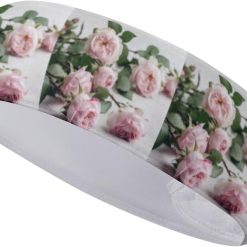 Sweatband Sports Headbands for Women Flowers on White Table Headband Stretchy Head Bands Moisture Wicking Workout Headband Fashionable Hairbands for Workout Yoga Running Gym Unisex Hairband