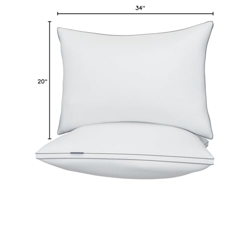 viewstar Bed Pillows King Size Set of 2, Hotel Quality, Down Alternative Big Pillow for Back, Stomach or Side Sleepers, Firm - Image 21