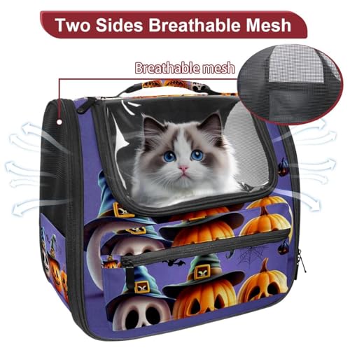 Halloween Pet Carrier Airline Approved Pet Carrier Bag Dog Carrier for Small Medium Cats Dogs Puppies Kitten - Image 109