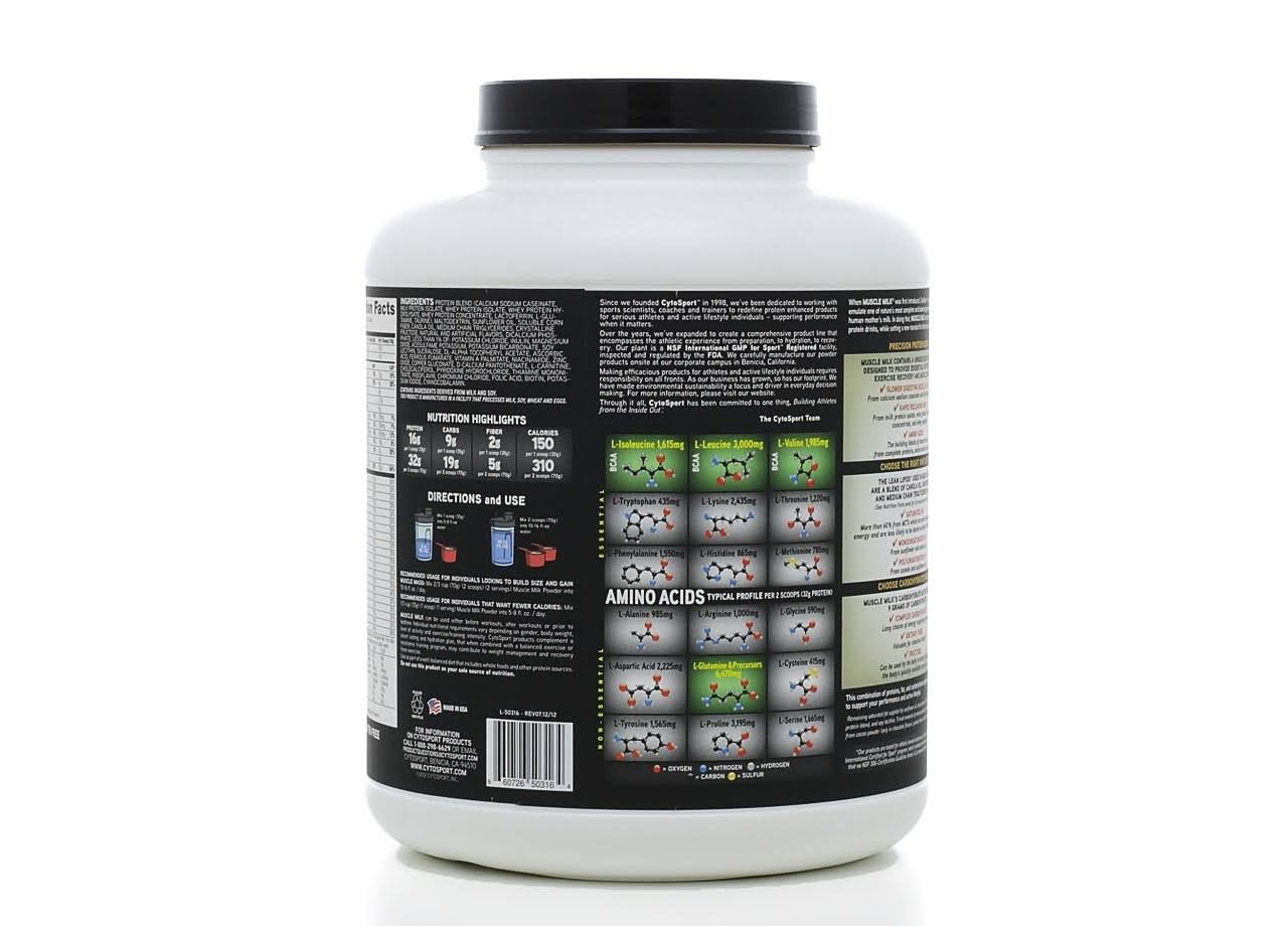 Muscle Milk Genuine Protein Powder, Vanilla Creme – 4.94 lb - Image 5