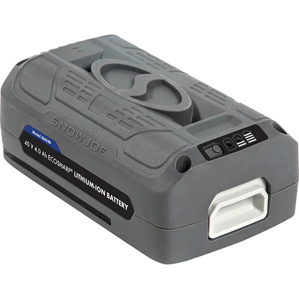 Snow Joe iBAT40 Ion EcoSharp 40 V 4.0 Ah Lithium-Ion Battery – Renewed