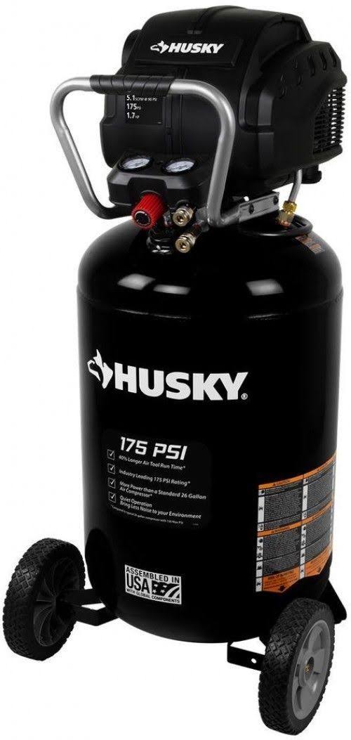 Husky 30 gal. 175 PSI High Performance Quiet Portable Electric Air Compressor - Image 7