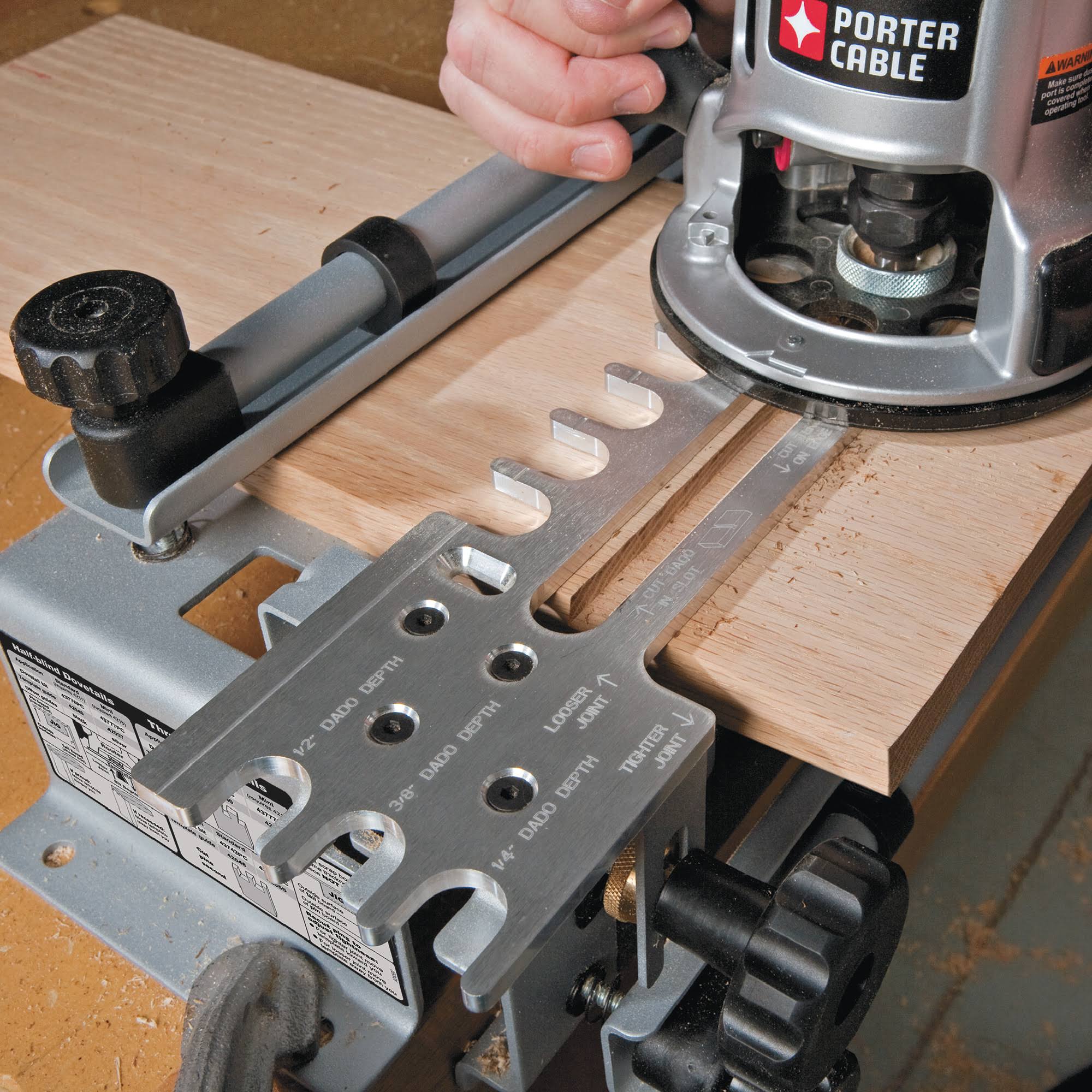 Porter-Cable 4216 12 in. Deluxe Dovetail Jig Combination Kit - Image 2