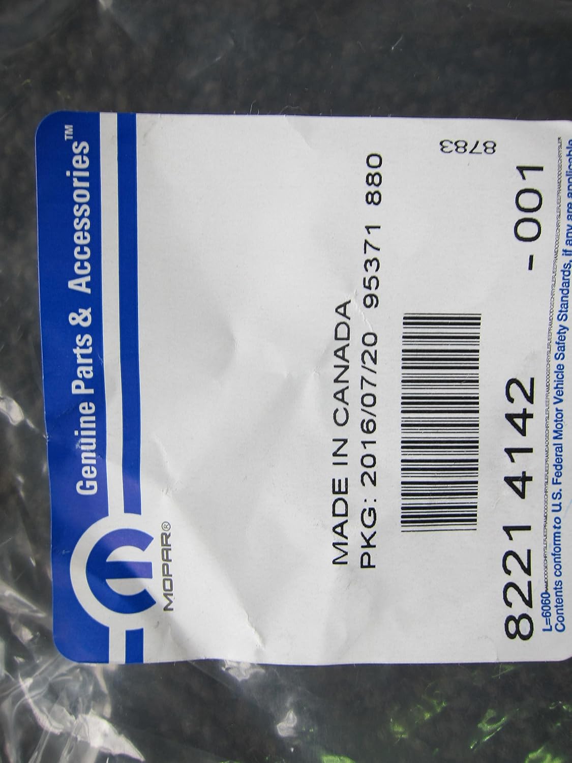 Mopar Dodge Challenger Splash Guards (DS&PS) (F&R) (4) OEM - Image 6