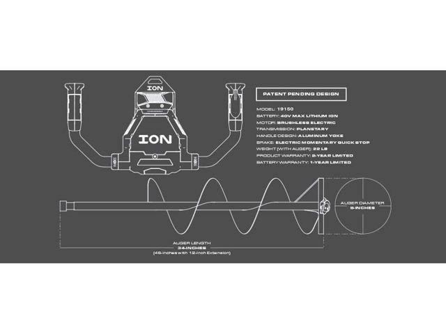 Ion Electric Ice Auger, 8 in - Image 7