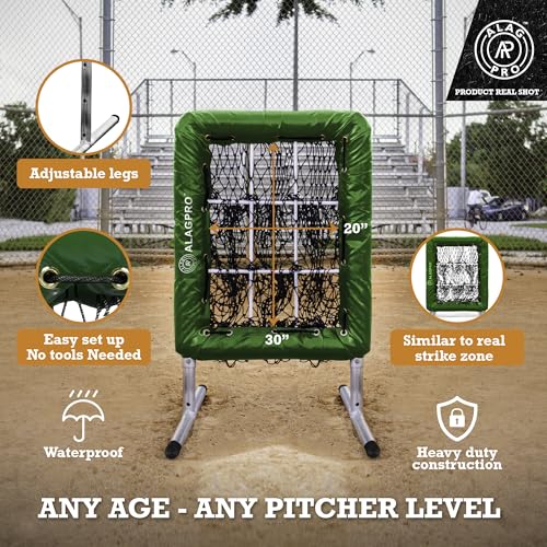 ALAGPRO? The Original 9 Hole Pitching Net with Strike Zone Pocket | Pitching Target for Baseball & Softball Pitchers - Image 33