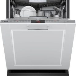 Alternative view of Bosch – 800 Series 24 Top Control Built-In Dishwasher with CrystalDry, Stainless Steel Tub, 3rd Rack, 42 dBa – Custom Panel Ready