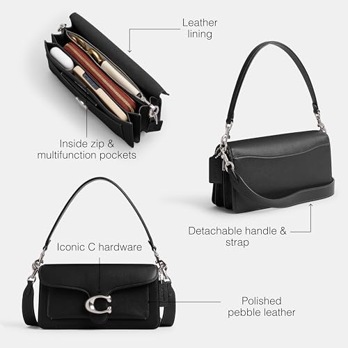 Coach Womens Polished Pebble Leather Tabby Shoulder Bag 26 Refresh - Image 3