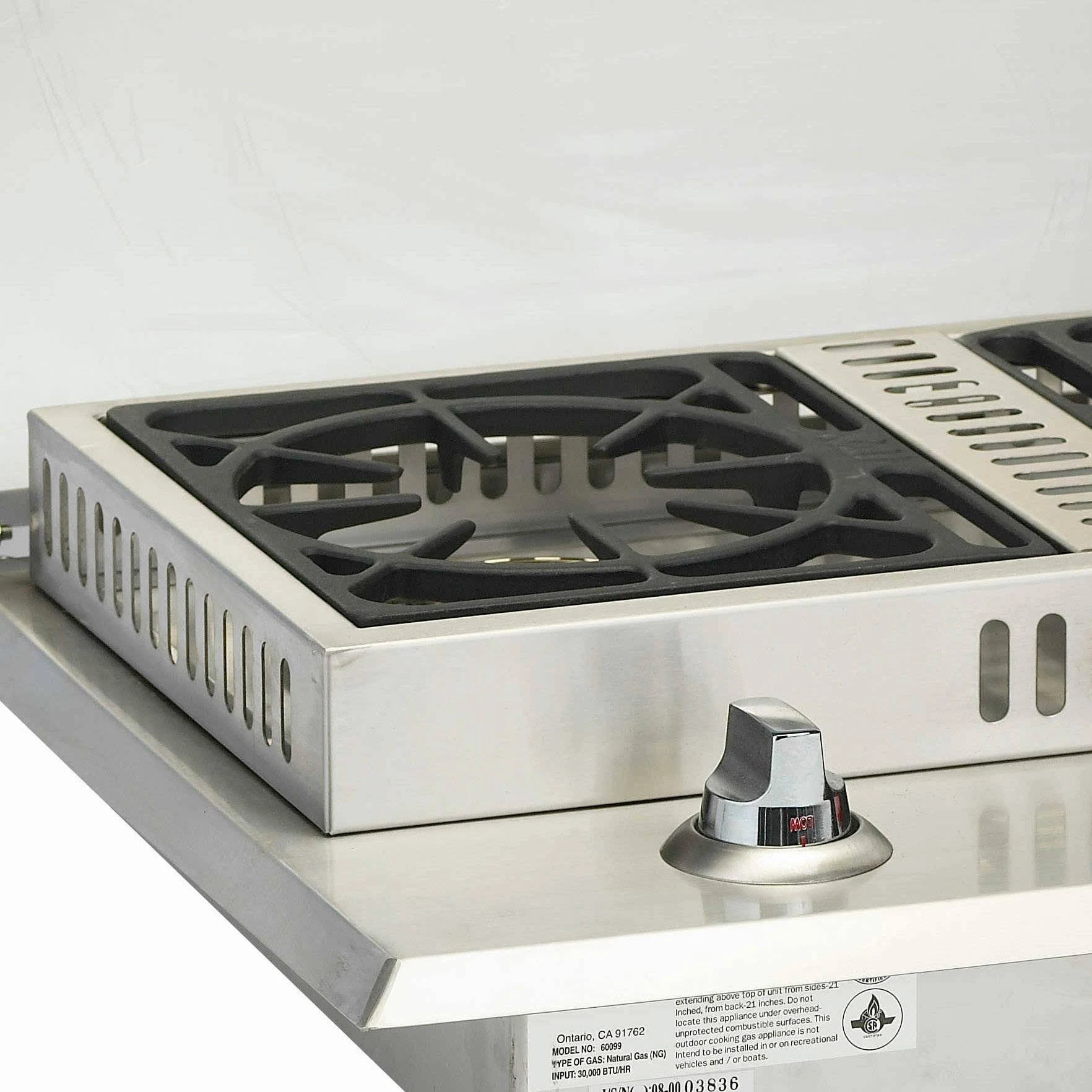 Bull Outdoor Products Stainless Steel Propane Double Side Burner - Image 5