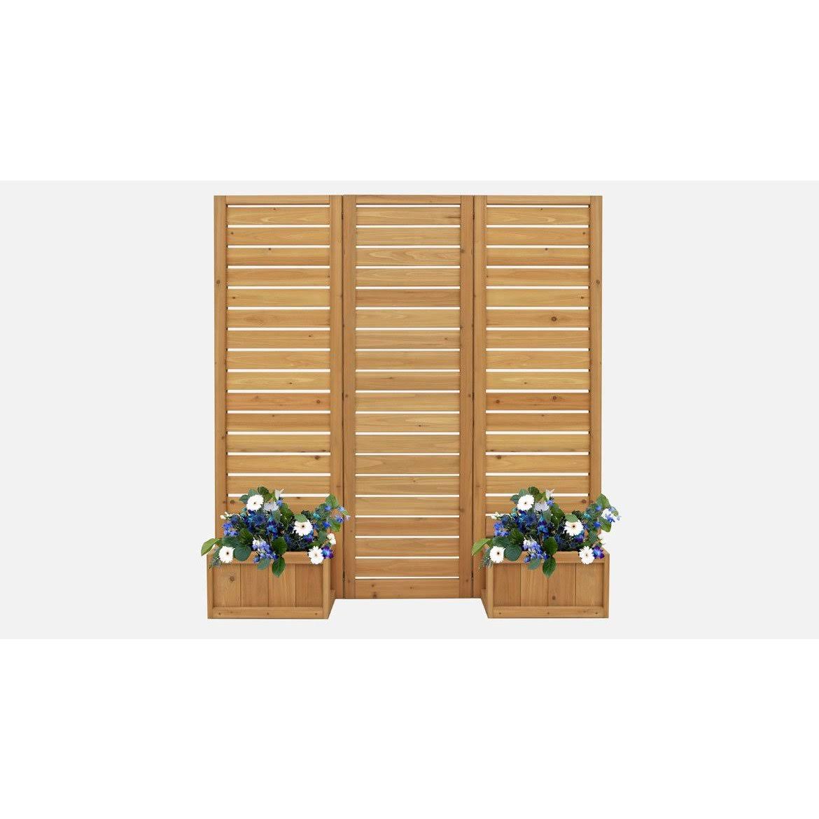 Yardistry Fusion Privacy Screen with Planters - Image 10
