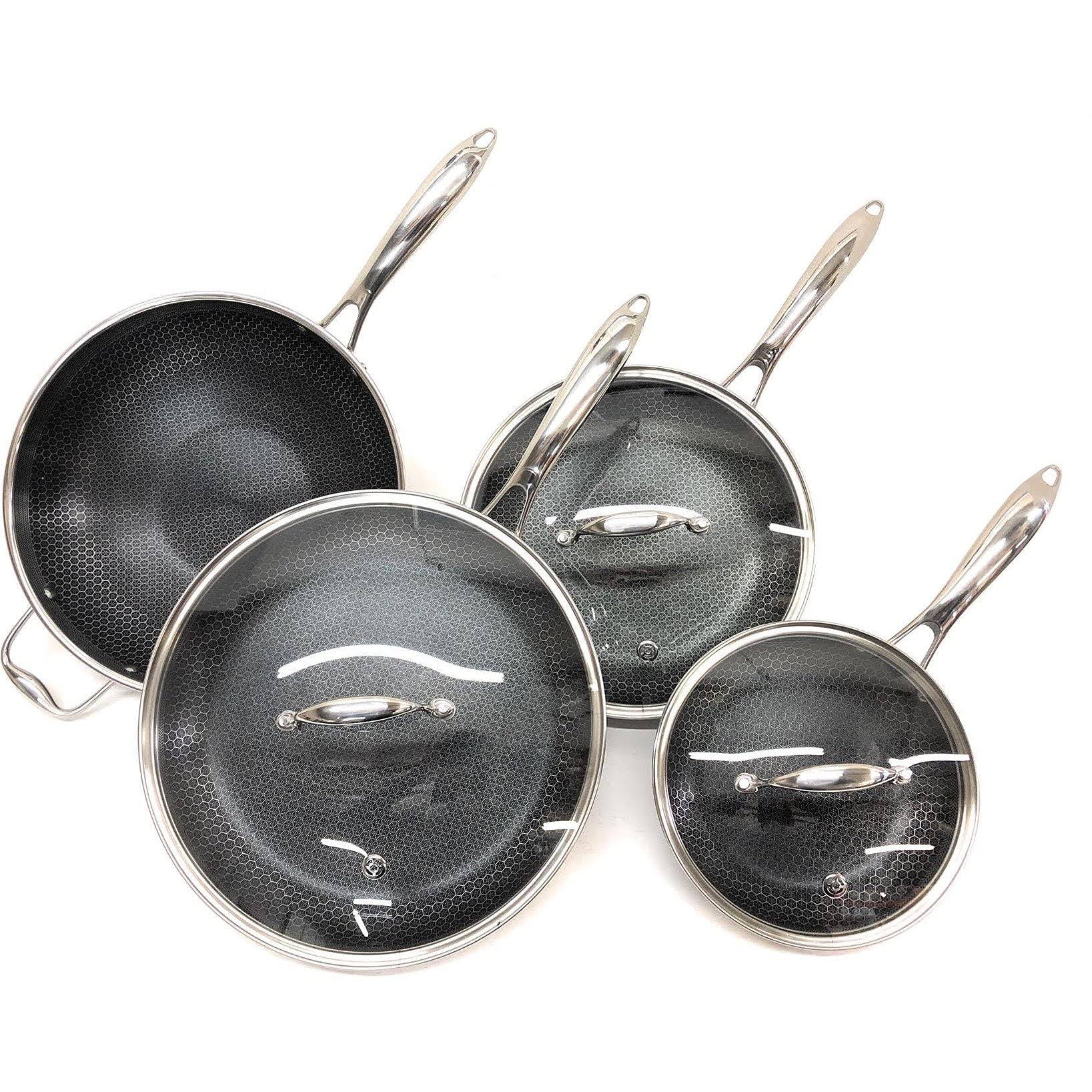 Hexclad Commercial 7 Piece Cookware Pan Set