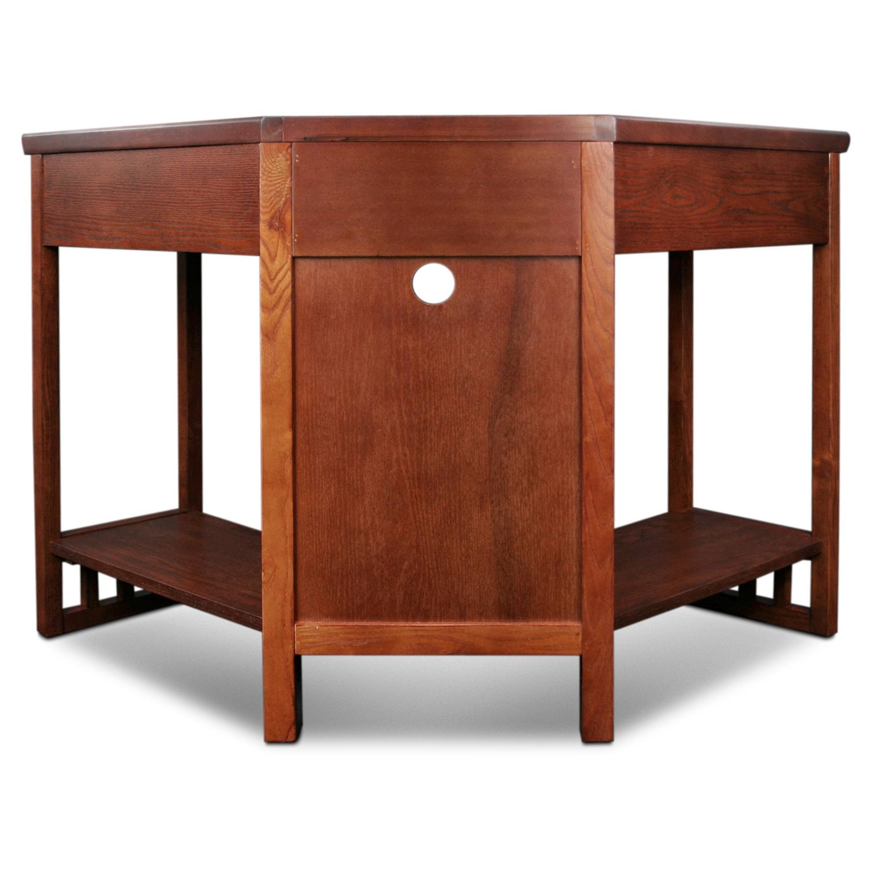 Leick Furniture Mission Corner Computer/Writing Desk, Oak - Image 2