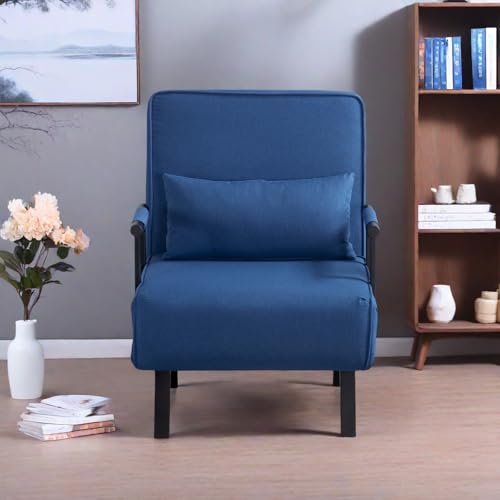 3 in 1 Sleeper Sofa Bed, Futon Sofa Bed for Living Room with Side Pocket, Black Sleepers Sofa Couch with Pullout Bed, Convertible Love Seat Sleepers Bed for Living Room, Bedroom, Small Space - Image 40