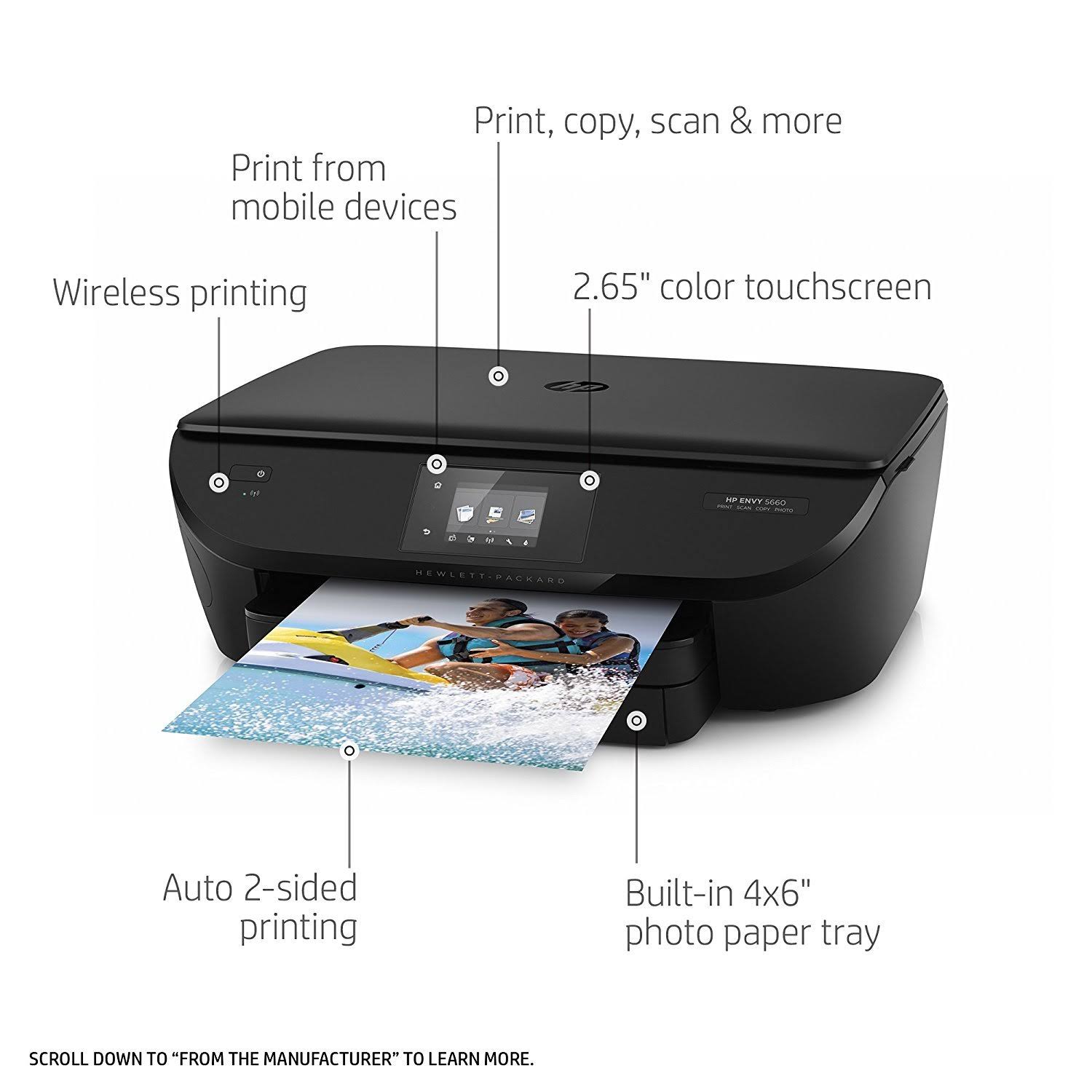 HP Envy 5660 All in One Inkjet Wireless Printer Refurbished - Image 2