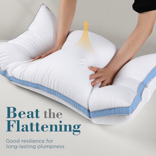 viewstar Bed Pillows King Size Set of 2, Hotel Quality, Down Alternative Big Pillow for Back, Stomach or Side Sleepers, Firm - Image 62