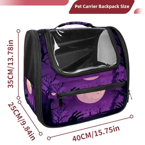 Halloween Pet Carrier Airline Approved Pet Carrier Bag Dog Carrier for Small Medium Cats Dogs Puppies Kitten - Image 55