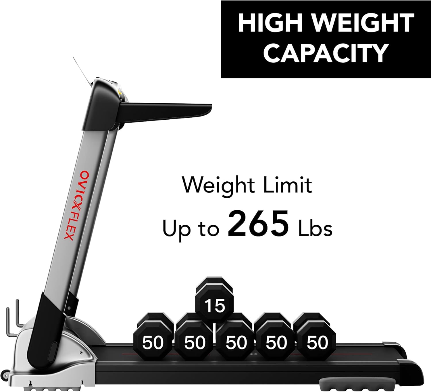 Ovicx Foldable Treadmills for Home – Portable Folding Compact Small Thin Electric Fold Up Lightweight Treadmill for Space Saver Apartment - Image 7