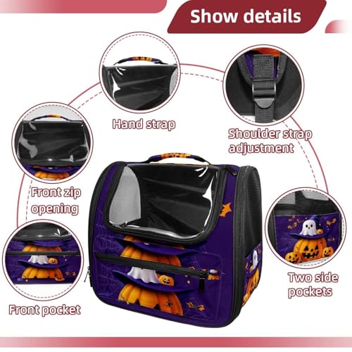 Halloween Pet Carrier Airline Approved Pet Carrier Bag Dog Carrier for Small Medium Cats Dogs Puppies Kitten - Image 115