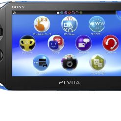 Alternative view of Black and Blue PlayStation Vita w/ 128GB Sd2vita