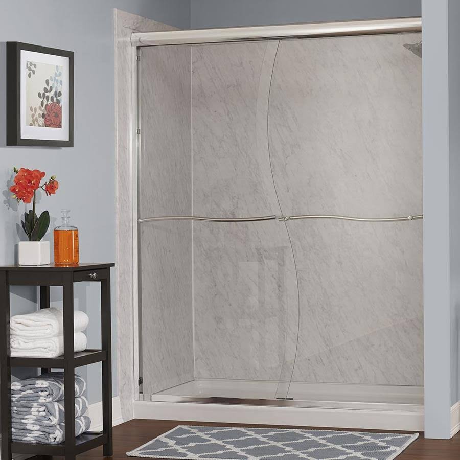 Foremost Cvss4872-Cs Cove 72 inch High x 48 inch Wide Sliding Framed Shower Door – Silver