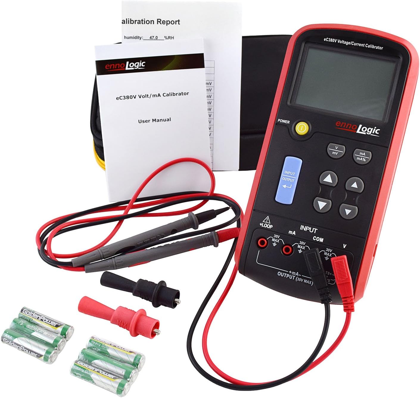 ennoLogic Volt mA Loop Process Calibrator eC380V – 0-20V and 4-20mA Signal Generator Simulator ?C Portable Precision Volt Millivolt and mA Generator and Meter for Transmitters, Current Loops, PLC - Image 4