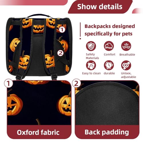 Halloween Pet Carrier Airline Approved Pet Carrier Bag Dog Carrier for Small Medium Cats Dogs Puppies Kitten - Image 73