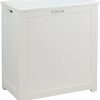 Oceanstar Storage Laundry Hamper, White