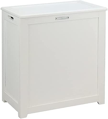 Oceanstar Storage Laundry Hamper, White